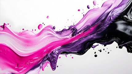 Wall Mural - Vibrant Abstract Fluid Motion and Color Splash