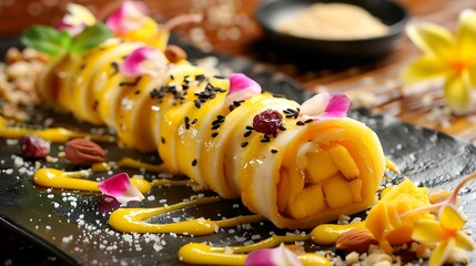 Wall Mural - Mango roll with dry fruits