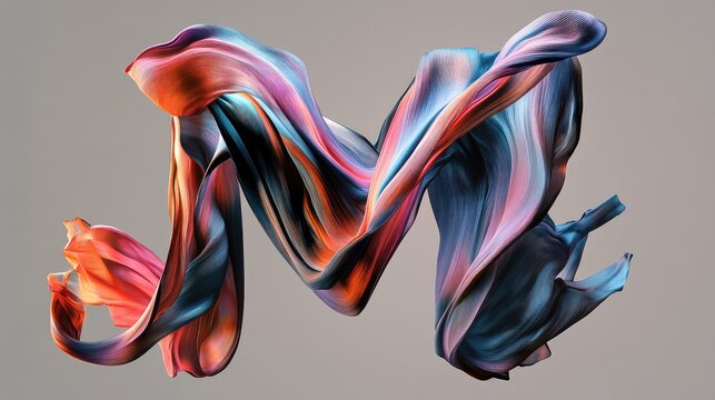 A flowing, abstract 