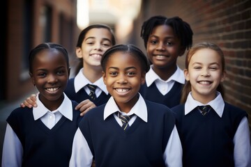 Canvas Print - Student school child happy.