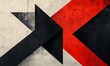 © Lexi - Design - Red white black abstract geometric presentation texture