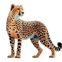 Cute Cheetah Vector Cartoon illustration