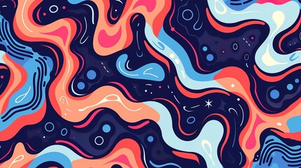 River pattern seamless wallpaper