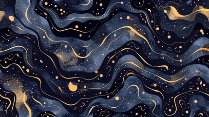 River pattern wallpaper