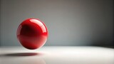 Red sphere floating in empty space, sphere, red, floating, space, isolated, round, glossy, shiny, vibrant, bold