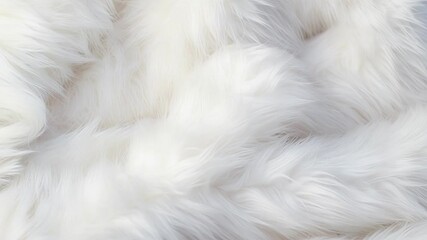 Poster - Soft white fur background perfect for winter projects, exuding warmth and elegance with intricate details and a clean appearance, offering a close up view of its beauty and versatility