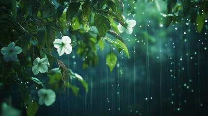 Poster - the serene beauty of a rainy day
