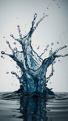 Wall Mural - Elegant water splash vector illustration.