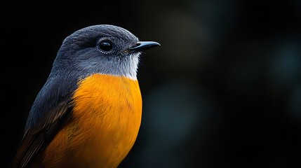 Poster - Close-up Portrait of a Small Bird