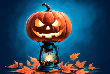 Halloween pumpkin illustration