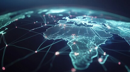 Poster - Digital Globe: Network Connections and Global Connectivity