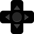 © FyfaMetarial - Game control buttons, Video game controller button, Gaming Arrow Keyboard Keycaps, black joystick