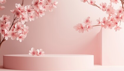 Poster - Product Display Podium Background Mock Up Featuring 3d Rendering For Professional Presentations And Visualizations. Perfect For Showcasing Products.