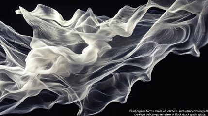 Poster - Abstract Fabric Swirls