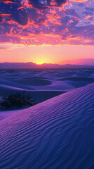 Wall Mural - sunset in the desert