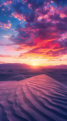 Wall Mural - sunset in the desert