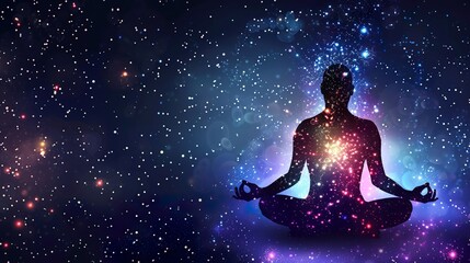 Wall Mural - Universe_cosmos._Meditation_background_chakras