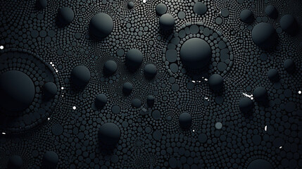 Poster - Abstract background with dotted fractal ornament and science styled cellular mesh. Generated AI