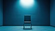 © kanoktuch - A single chair placed in the center of a dimly lit room, highlighting themes of isolation, simplicity, and solitude. Ideal for concepts related to loneliness, introspection, and minimalism.