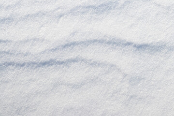 Texture of snow with traces of layering after a blizzard