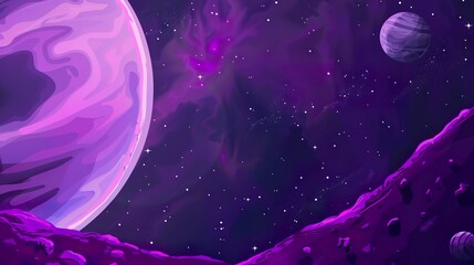 Wall Mural - Planet_Outer_Space_background