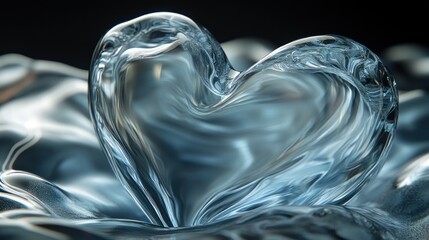 Canvas Print - Glass Heart