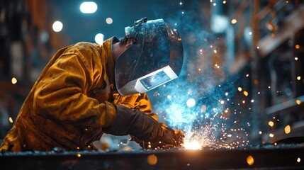 Wall Mural - Welder at Work