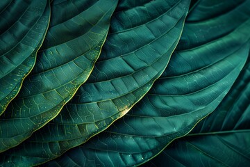 Canvas Print - Tropical leaf veins