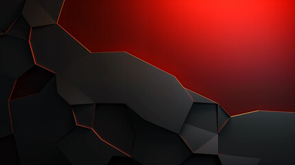 Wall Mural - a black and red background with a red border. there is space for text.