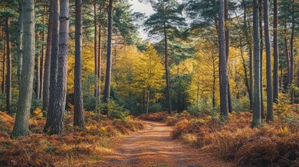 Sticker - Autumnal Forest Path