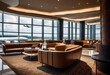 © Yaroslava - luxurious airport lounge featuring elegant comfortable serene atmosphere travelers seeking relaxation, amenities, seating, arrangements, space, design