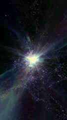 Wall Mural - journey through star fields in space - 3d animation loop