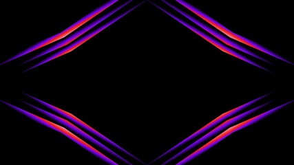 Wall Mural - Abstract glowing neon lines pink purple technology background