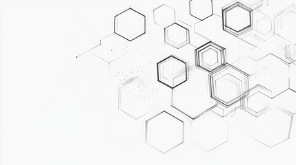 Abstract geometric pattern with hexagons.