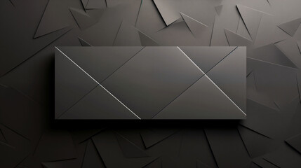 Wall Mural - a black and white image of a square with a white border