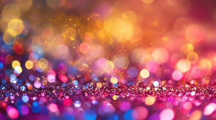 Poster - Abstract Glittering Background with Blurred Lights