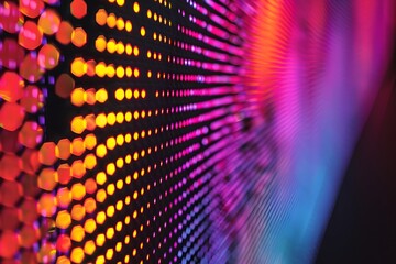 Poster - Vibrant Abstract Display of Colorful LED Lights