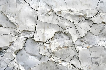 Wall Mural - Cracked and Weathered Concrete Surface with Textured Patterns