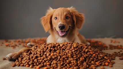 Wall Mural - dog in pet foods