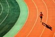 © LimeSky - Sprinter races on track with shadows