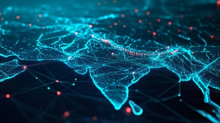 global network and internet connection of world map. business background
