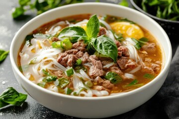 Canvas Print - Vietnamese soup with Beef