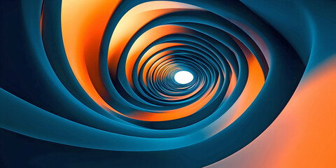 Wall Mural - abstract background with spiral, ai generated.