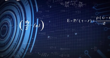 Poster - animation of mathematical data processing over scope scanning