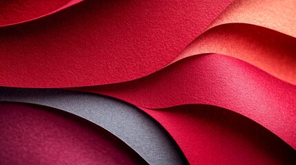 Texture of craft white red and gray shade color paper background macro Structure of vintage wine abstract cardboard with geometric shape and gradient Felt backdrop closeup : Generative AI