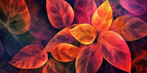 Canvas Print - beautiful abstract foliage image suitable for various art projects
