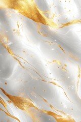 Poster - Elegant White and Gold Textured Background Design