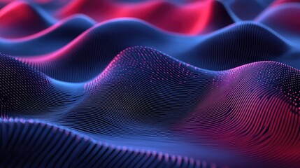 Abstract illustration featuring dynamic 3D wave line design Modern pattern template with a sense of movement and depth