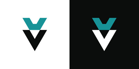 Sticker - Abstrack initial letter V logo design template. Premium Vector