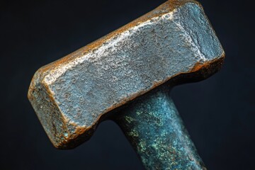 Wall Mural - Close-up of a Rusty Hammer Head